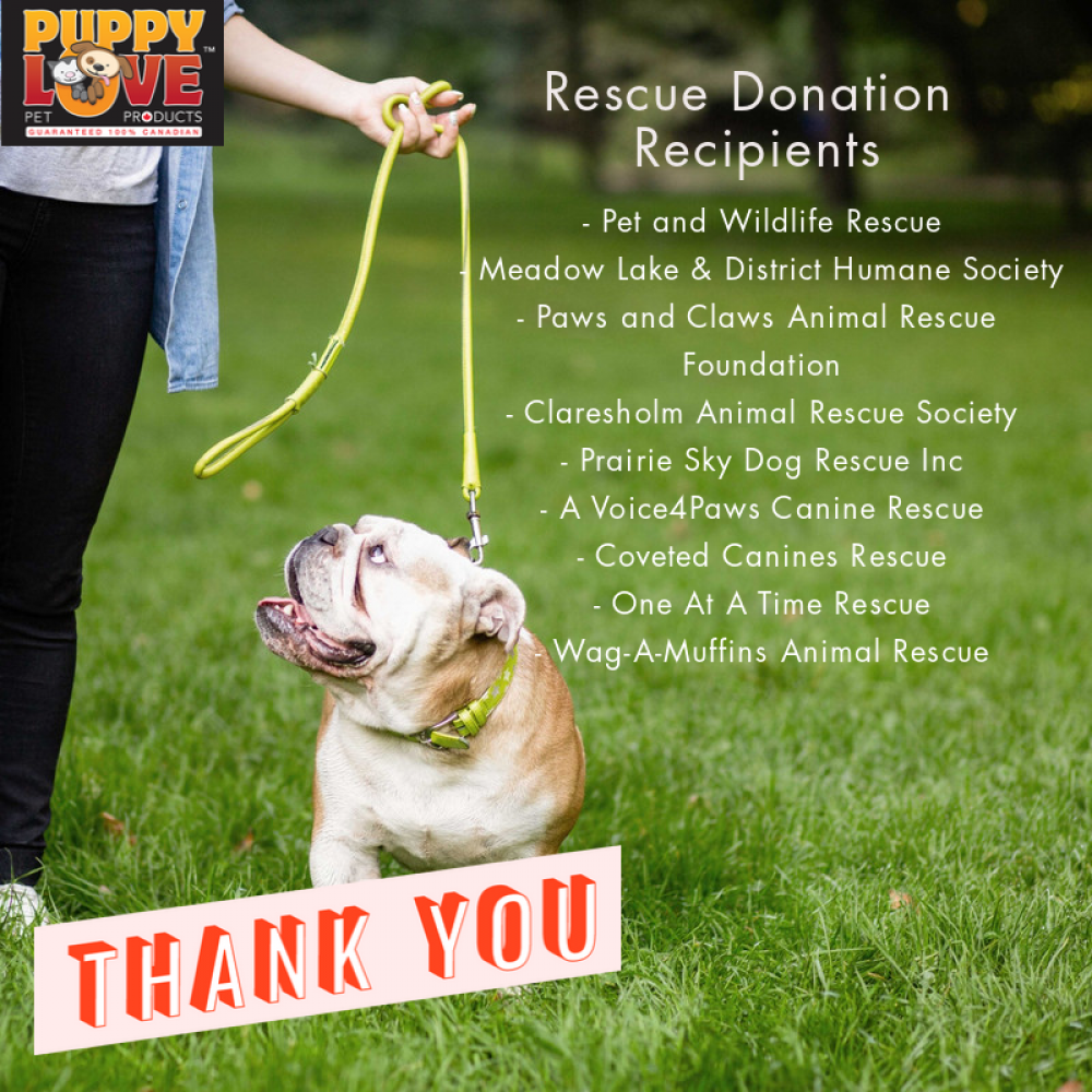 Thank you Puppy Love Pet Products!